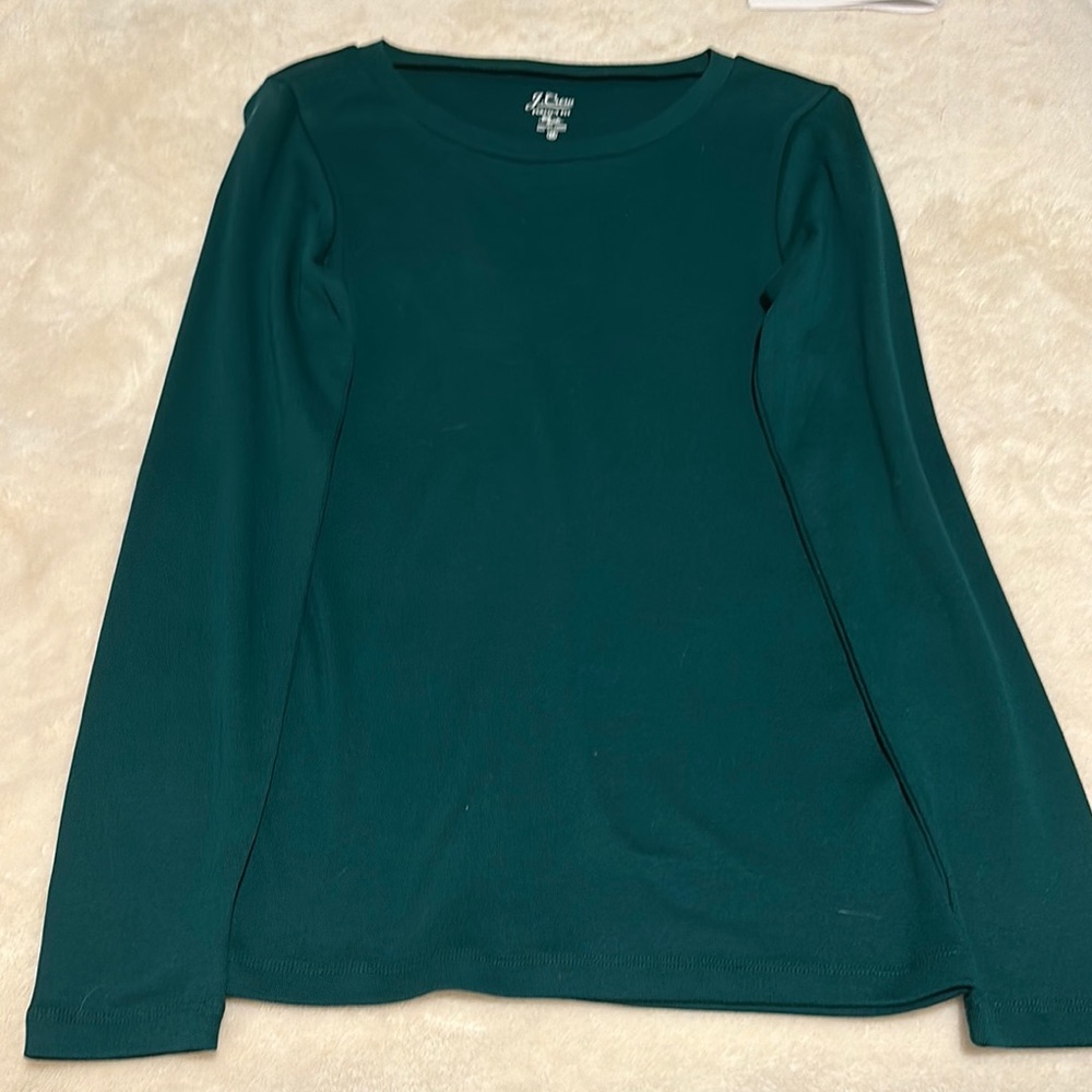 J. Crew Teal Long Sleeve Women's Top